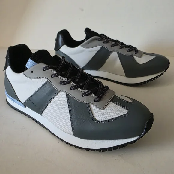 Men's Greyson and White Sneakers - Picture 4 of 9